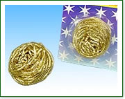 Spiral Wire Coils Scourers with Brass Galvanized Plating