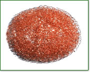 copper coated steel scrubbing pad